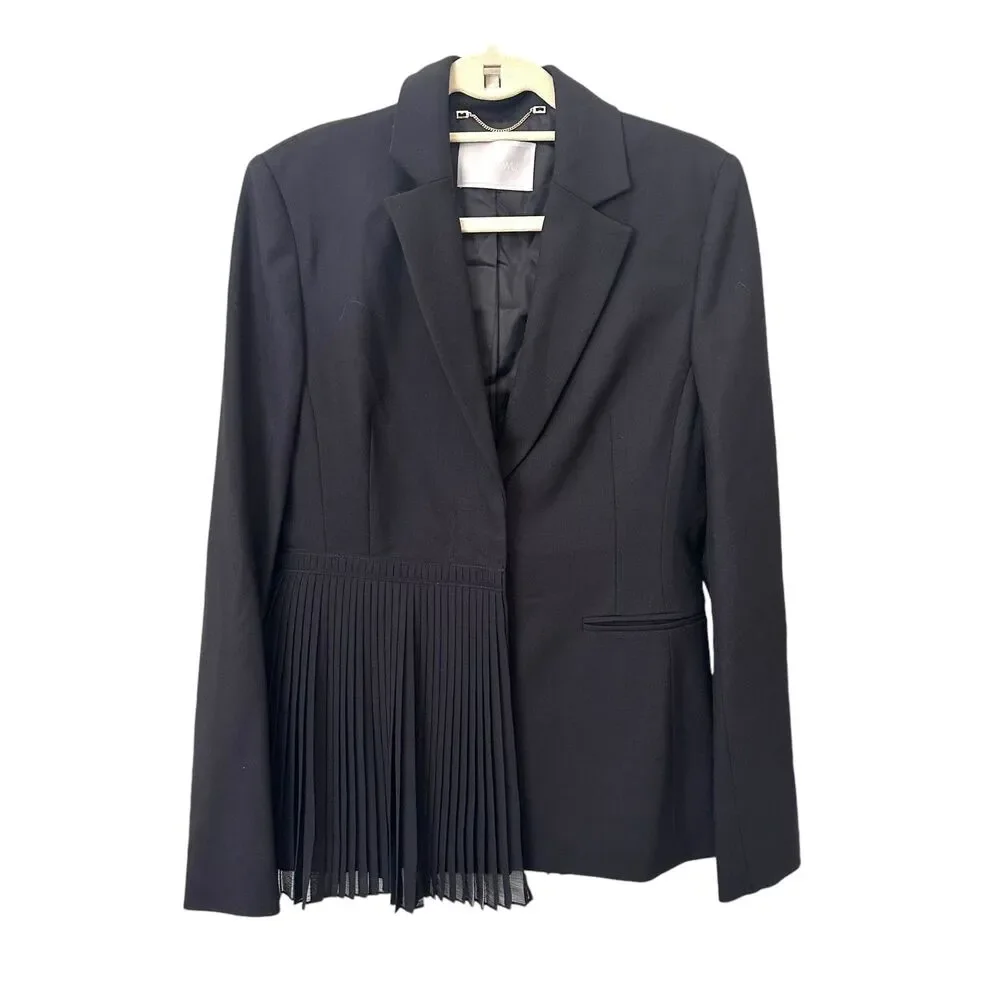 JASON WU Pleated Draped Wool‎ Blazer NWOT Sz4